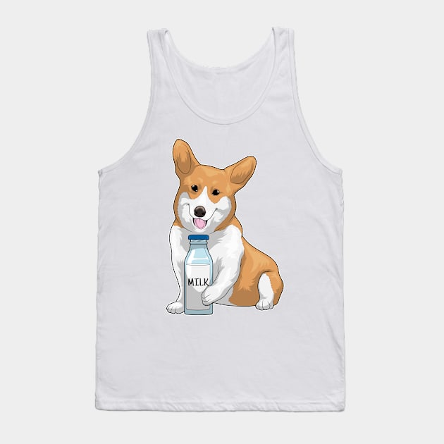 Corgi Milk Tank Top by Markus Schnabel